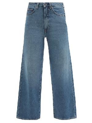 Toteme - High-rise Cropped Jeans - Womens - Mid Denim - 24