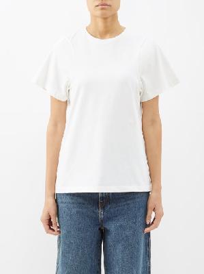 Toteme - Crew-neck Organic-cotton T-shirt - Womens - Off White - L