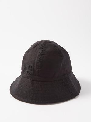 Toteme - Linen-blend Canvas Bucket Hat - Womens - Black - ONE SIZE