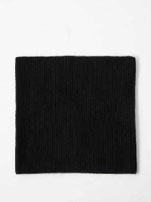 Toteme - Ribbed Cashmere Snood - Womens - Black - ONE SIZE