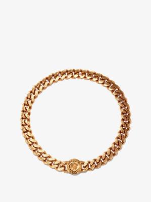 Versace - Medusa-plaque Chain Necklace - Mens - Gold - ONE SIZE