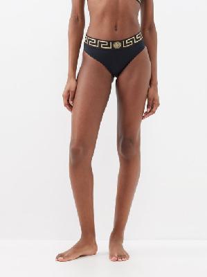 Versace - Greco Bikini Briefs - Womens - Black - 1