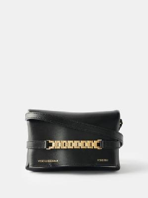 Victoria Beckham - Chain Pouch Mini Leather Clutch Bag - Womens - Black - ONE SIZE