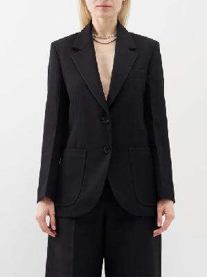 Victoria Beckham - Single-breasted Jacket - Womens - Black - 10 UK