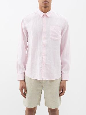 Vilebrequin - Caroubis Garment-dyed Linen Shirt - Mens - Pink - 3XL