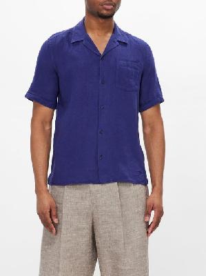 Vilebrequin - Charli Patch-pocket Linen Shirt - Mens - Blue - L