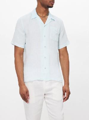 Vilebrequin - Charli Patch-pocket Linen Shirt - Mens - Light Blue - M
