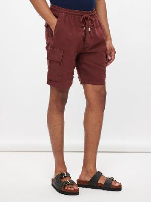 Vilebrequin - Flap-pocket Linen Shorts - Mens - Brown - M
