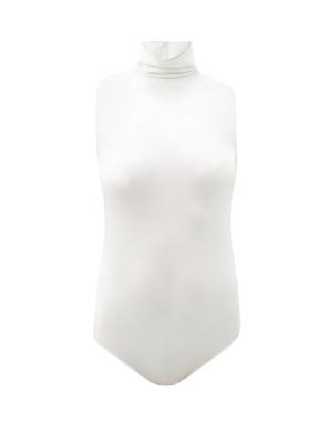 Wolford - High-neck Jersey Thong Bodysuit - Womens - White - XS