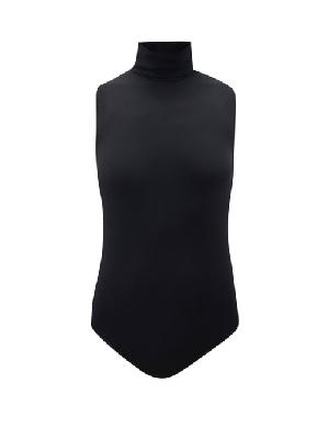 Wolford - High-neck Jersey Bodysuit - Womens - Black - L