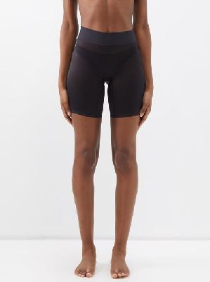Wolford - Touch Control Sheer Shorts - Womens - Black - 36 FR