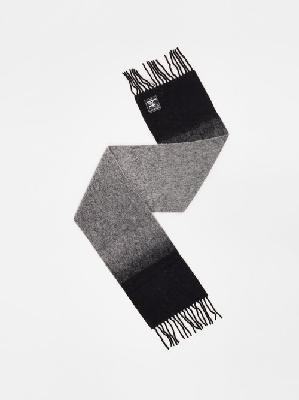 Y/Project - Gradient Wool-blend Scarf - Mens - Black - ONE SIZE