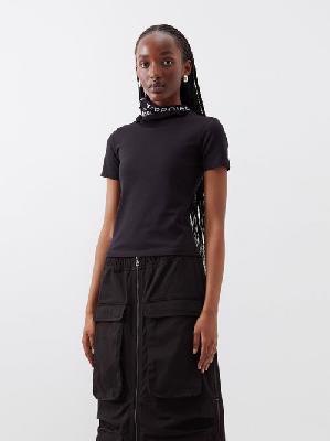 Y/Project - Evergreen Triple-collar Organic-cotton T-shirt - Womens - Black - L