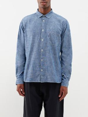 YMC - Curtis Organic-cotton Denim Shirt - Mens - Blue - L