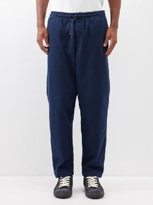 YMC - Alva Drawstring Organic-cotton Trousers - Mens - Navy - S