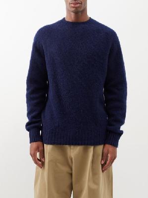 YMC - Crew-neck Wool Sweater - Mens - Navy - XL