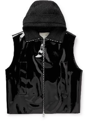 1017 ALYX 9SM - PVC and Virgin Wool and Alpaca-Blend Hooded Gilet