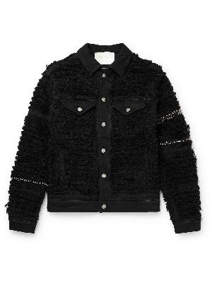 1017 ALYX 9SM - Blackmeans Embellished Distressed Denim Jacket