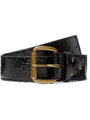 Acne Studios - 4cm Cracked Patent-Leather Belt