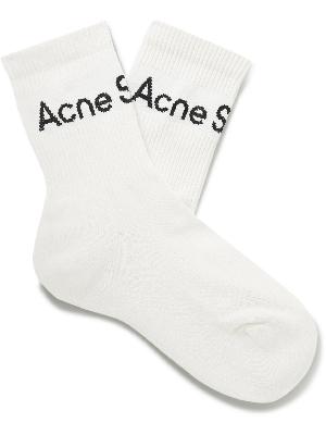 Acne Studios - Logo-Jacquard Cotton-Blend Socks