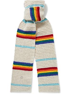 Acne Studios - Striped Ribbed Wool Scarf
