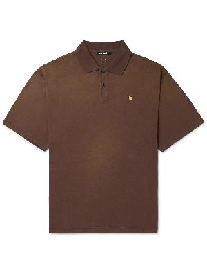 Acne Studios - Logo-Appliquéd Garment-Dyed Organic Cotton Polo Shirt