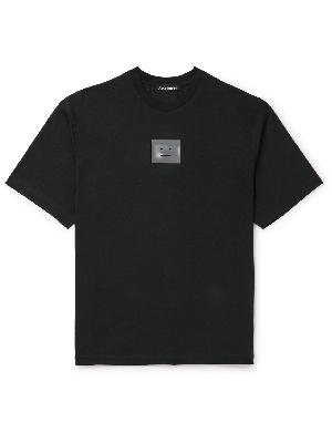 Acne Studios - Exford Oil Logo-Appliquéd Cotton-Blend Jersey T-Shirt