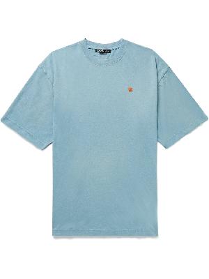 Acne Studios - Exford Logo-Appliquéd Garment-Dyed Cotton-Jersey T-Shirt