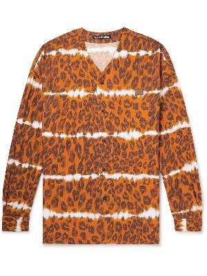 Acne Studios - Sandit Leopard-Print Herringbone Organic Cotton-Blend Shirt