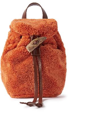 Acne Studios - Leather-Trimmed Fleece Backpack
