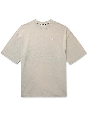 Acne Studios - Exford Logo-Appliquéd Garment-Dyed Cotton-Jersey T-Shirt