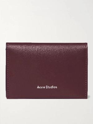 Acne Studios - Logo-Print Leather Billfold Wallet