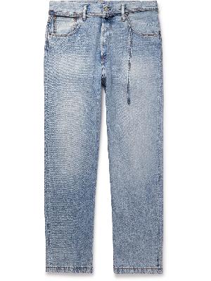 Acne Studios - 1991 Toj Wide-Leg Belted Distressed Jeans