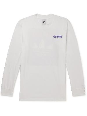 adidas Originals - Logo-Embroidered Printed Cotton-Jersey T-Shirt