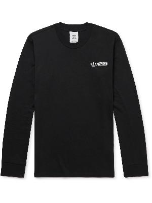 adidas Originals - Logo-Embroidered Printed Cotton-Jersey T-Shirt
