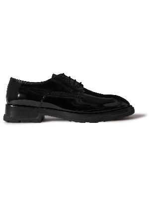 Alexander McQueen - Glossed-Leather Derby Shoes