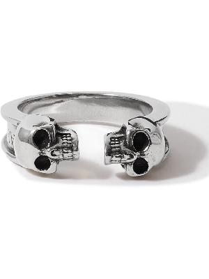 Alexander McQueen - Skull Burnished Silver-Tone Ring