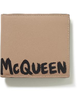 Alexander McQueen - Logo-Print Leather Bifold Cardholder