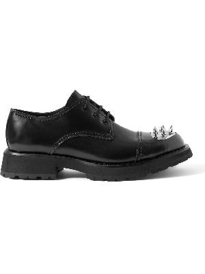 Alexander McQueen - Embellished Leather Derby Shoes