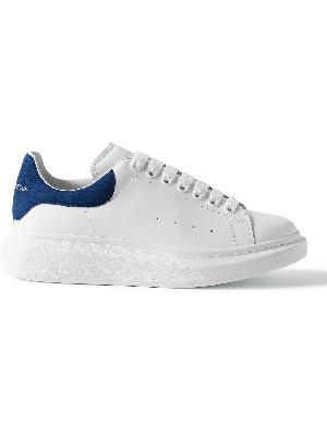 Alexander McQueen - Exaggerated-Sole Suede-Trimmed Leather Sneakers