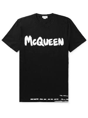 Alexander McQueen - Logo-Print Cotton-Jersey T-Shirt