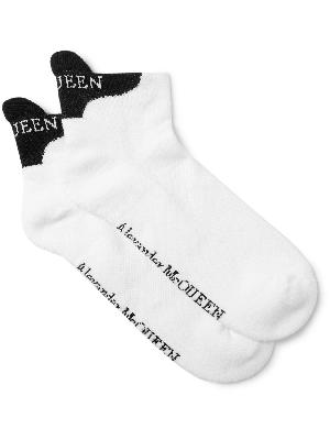 Alexander McQueen - Logo-Jacquard Cotton-Blend Socks