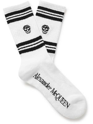Alexander McQueen - Logo-Intarsia Cotton-Blend Socks