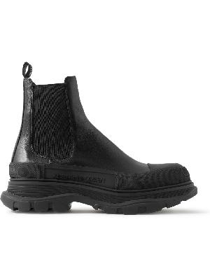 Alexander McQueen - Exaggerated-Sole Leather Chelsea Boots