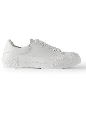 Alexander McQueen - Exaggerated-Sole Leather Sneakers