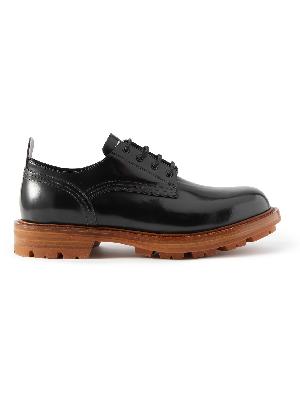 Alexander McQueen - Glossed-Leather Derby Shoes