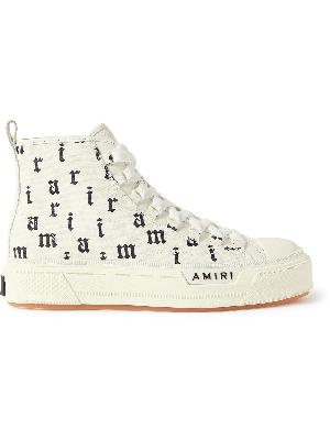 AMIRI - Logo-Print Canvas High-Top Sneakers