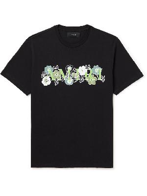 AMIRI - Flower Logo-Print Cotton-Jersey T-shirt