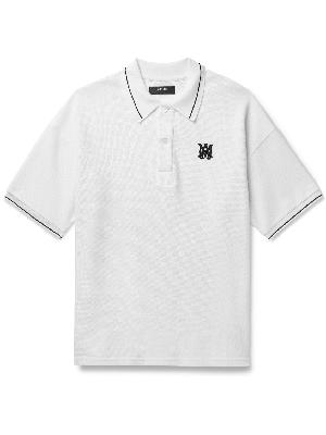 AMIRI - Logo-Embroidered Cotton-Piqué Polo Shirt