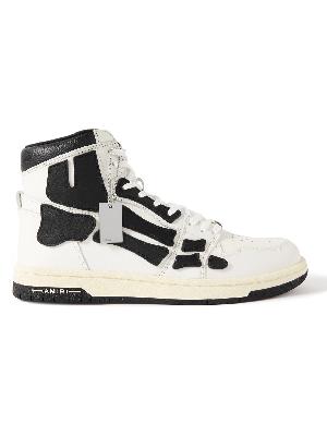 AMIRI - Skel-Top Colour-Block Leather High-Top Sneakers